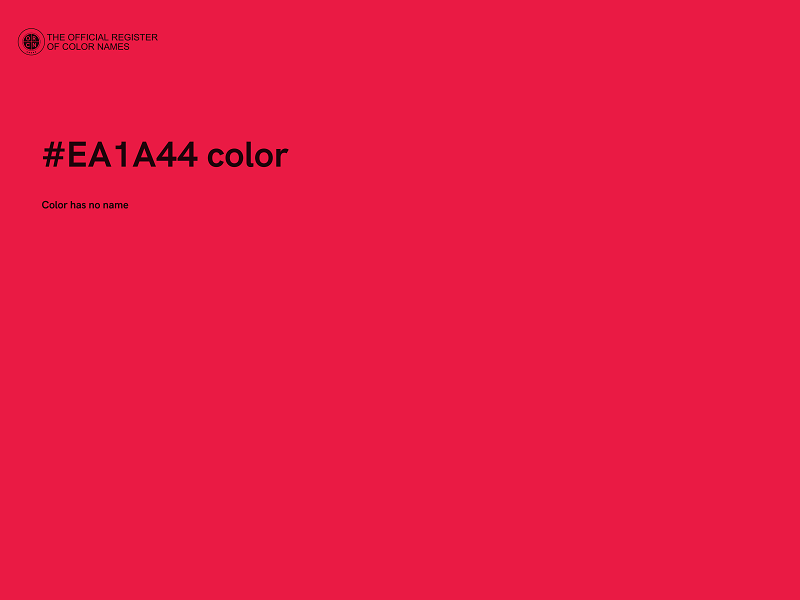 #EA1A44 color image