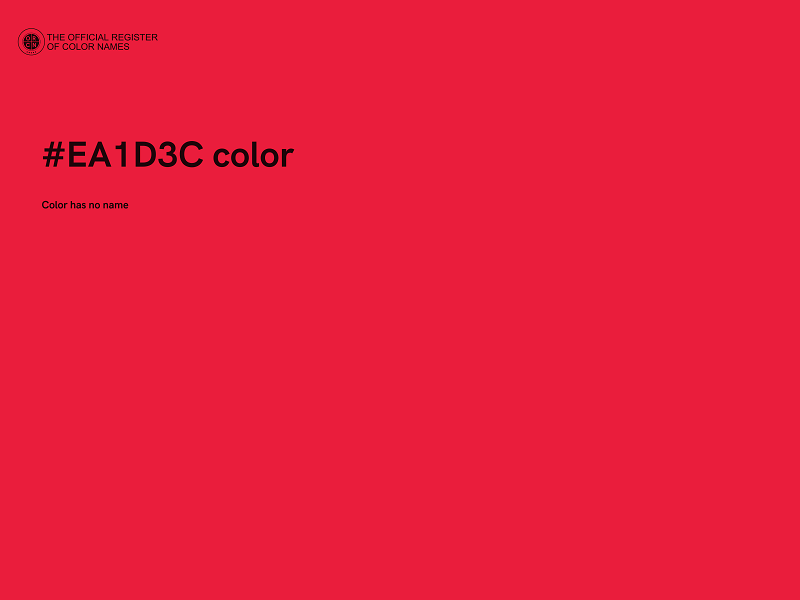 #EA1D3C color image