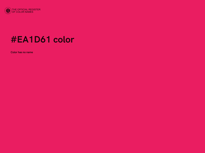 #EA1D61 color image