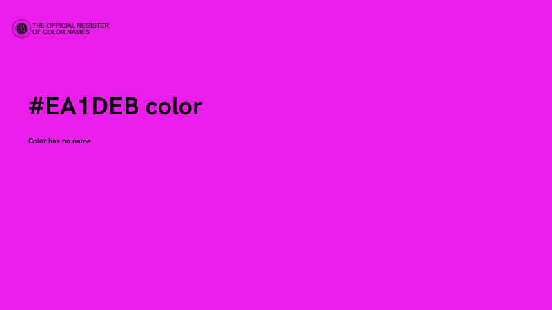 #EA1DEB color image