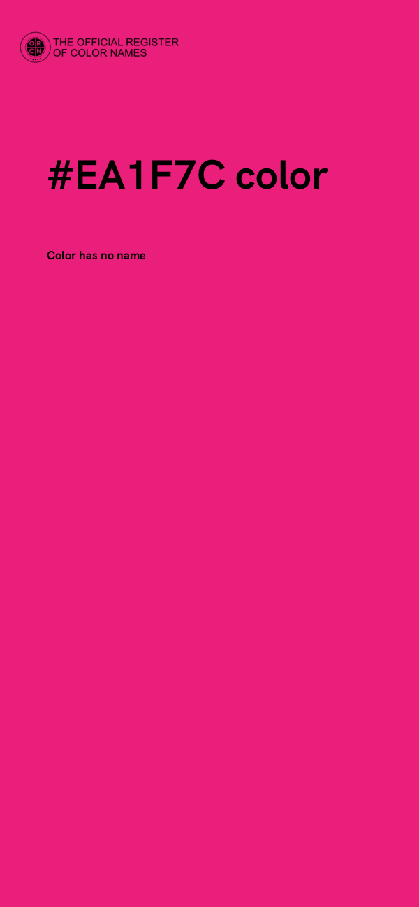 #EA1F7C color image
