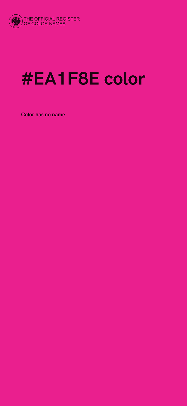 #EA1F8E color image