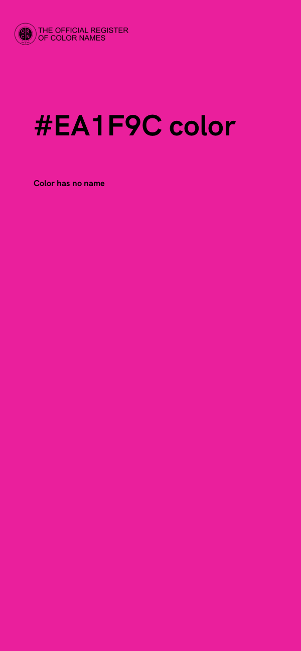 #EA1F9C color image