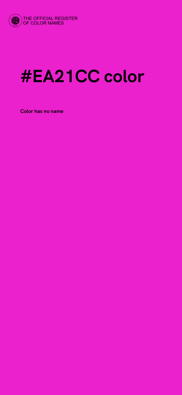 #EA21CC color image