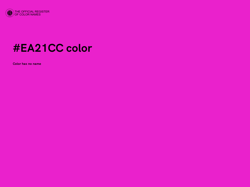 #EA21CC color image