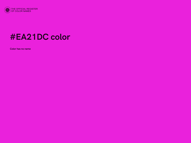 #EA21DC color image