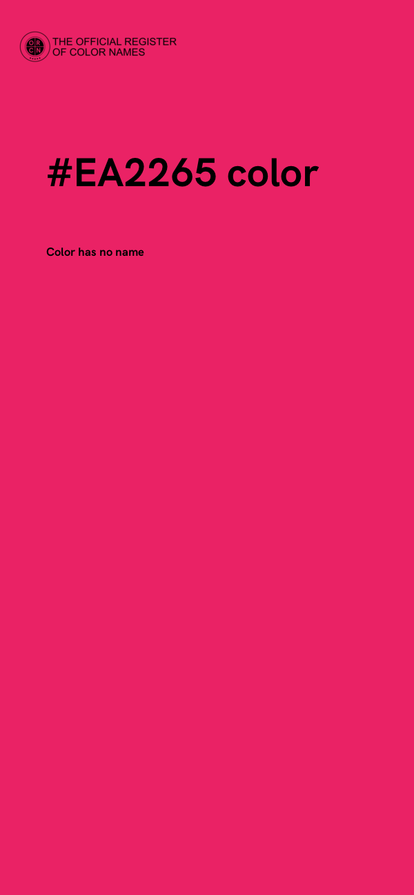 #EA2265 color image