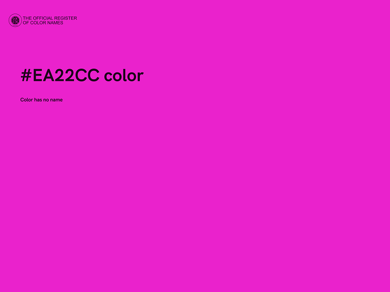 #EA22CC color image