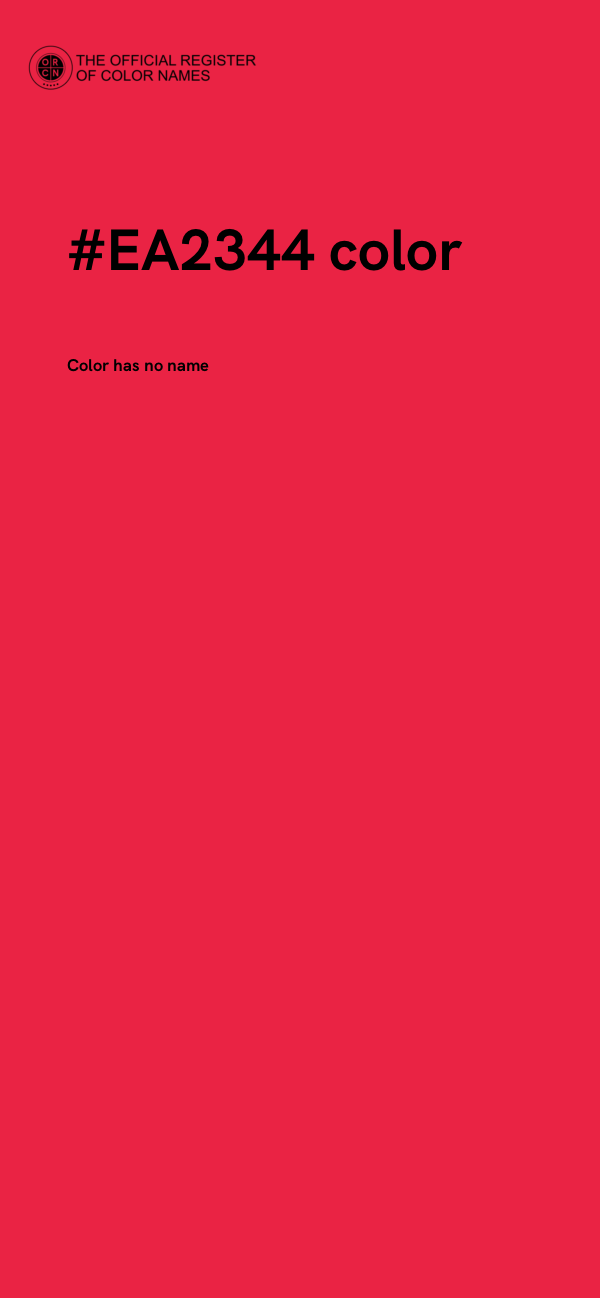 #EA2344 color image