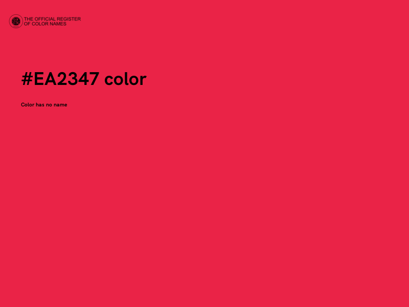 #EA2347 color image