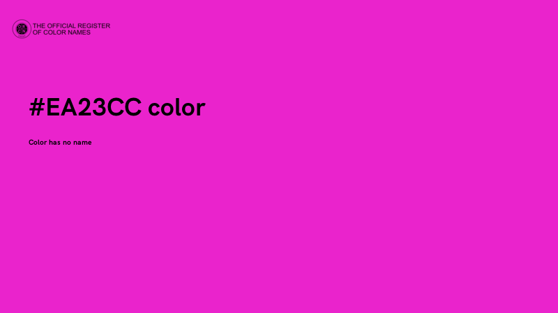 #EA23CC color image