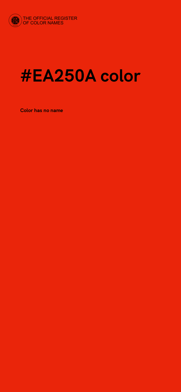 #EA250A color image