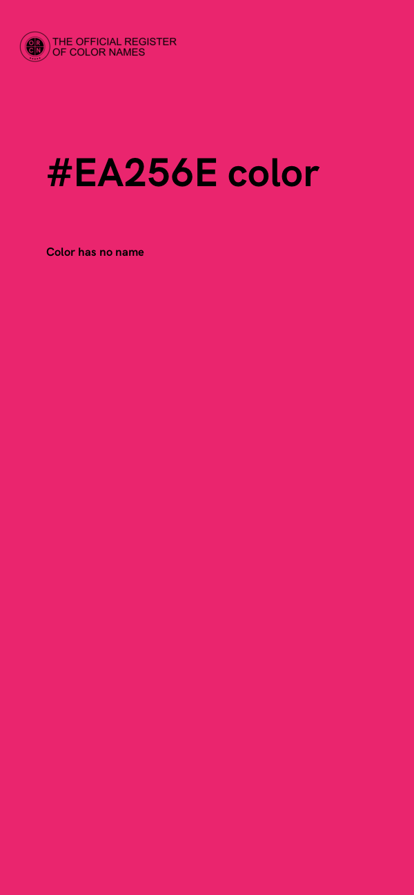 #EA256E color image