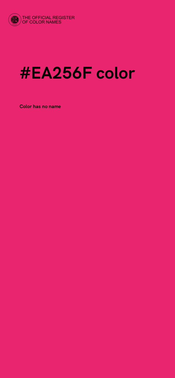 #EA256F color image