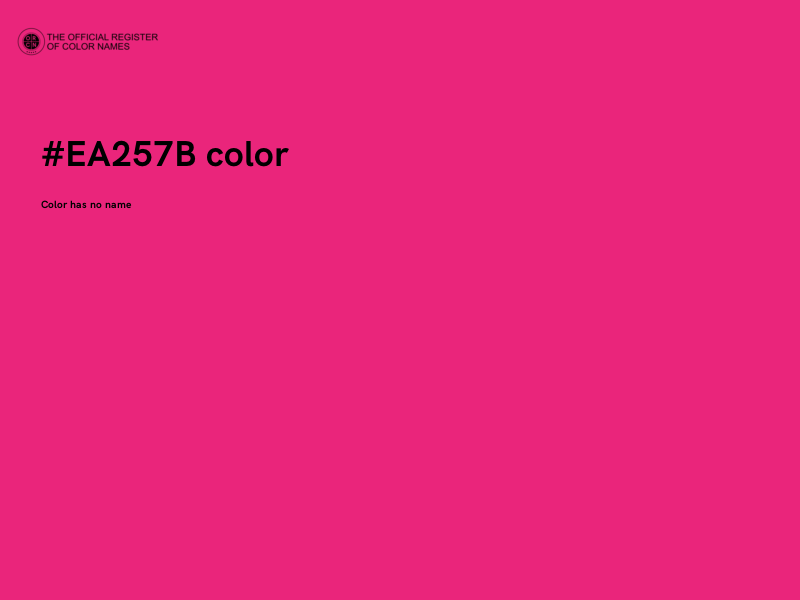 #EA257B color image