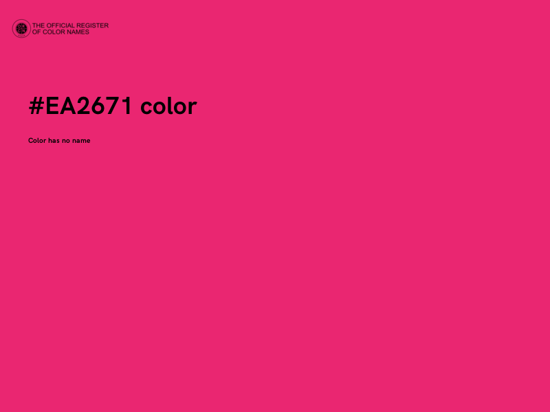 #EA2671 color image