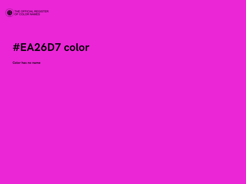 #EA26D7 color image
