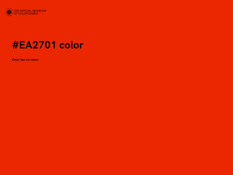 #EA2701 color image