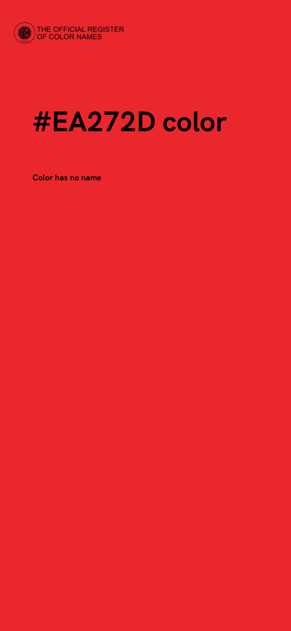 #EA272D color image