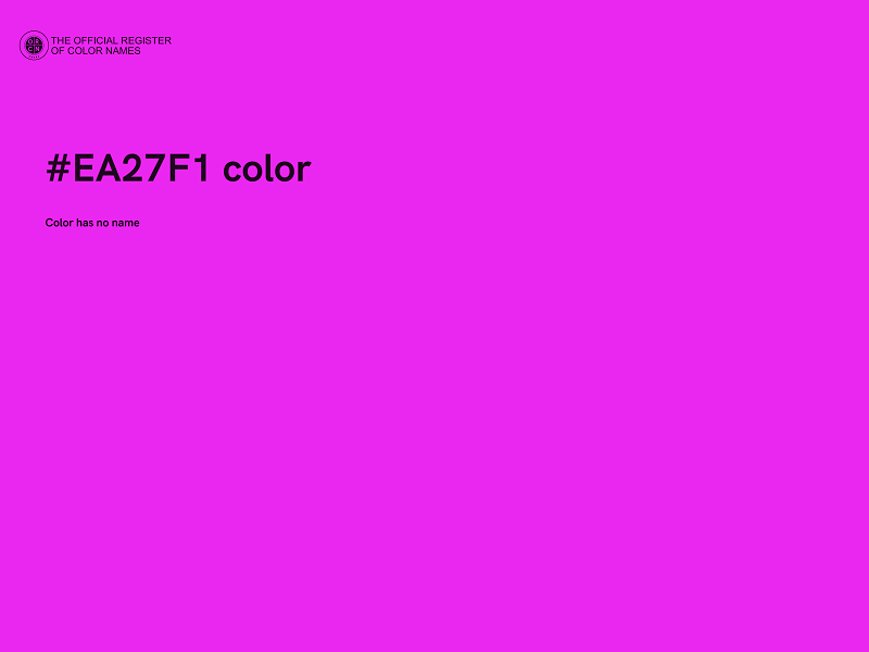 #EA27F1 color image