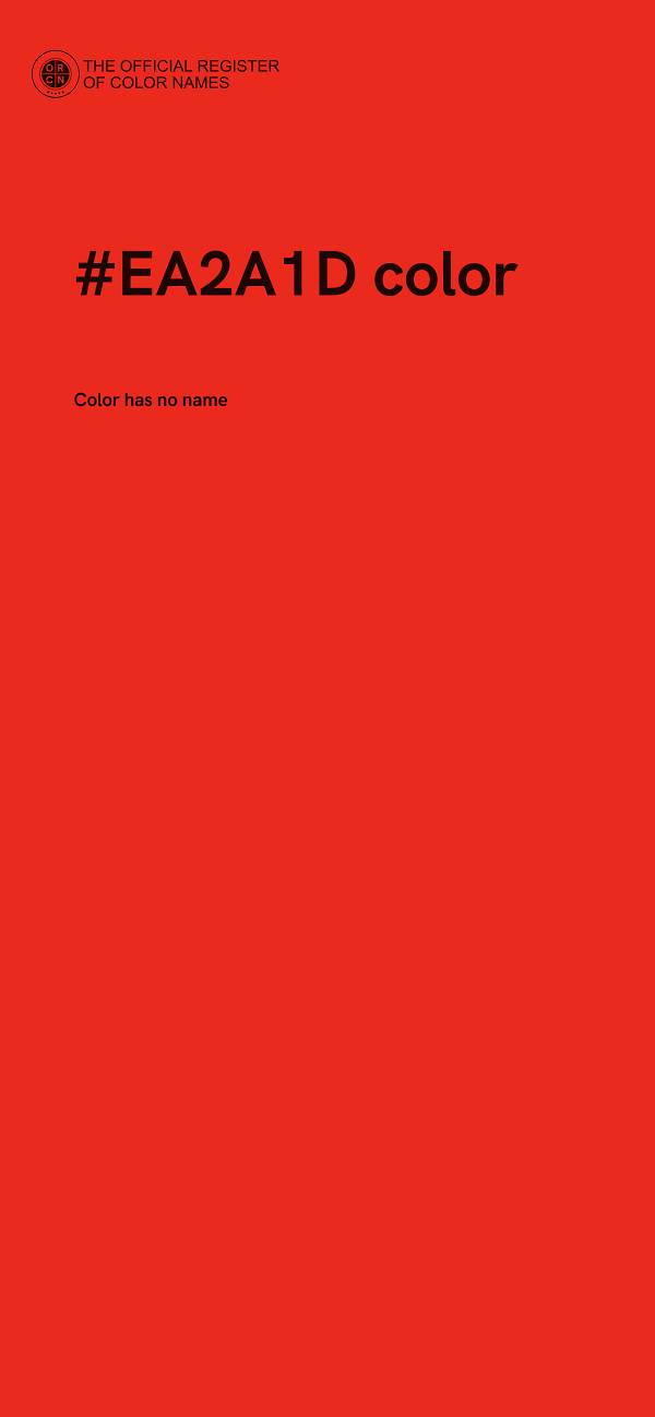 #EA2A1D color image