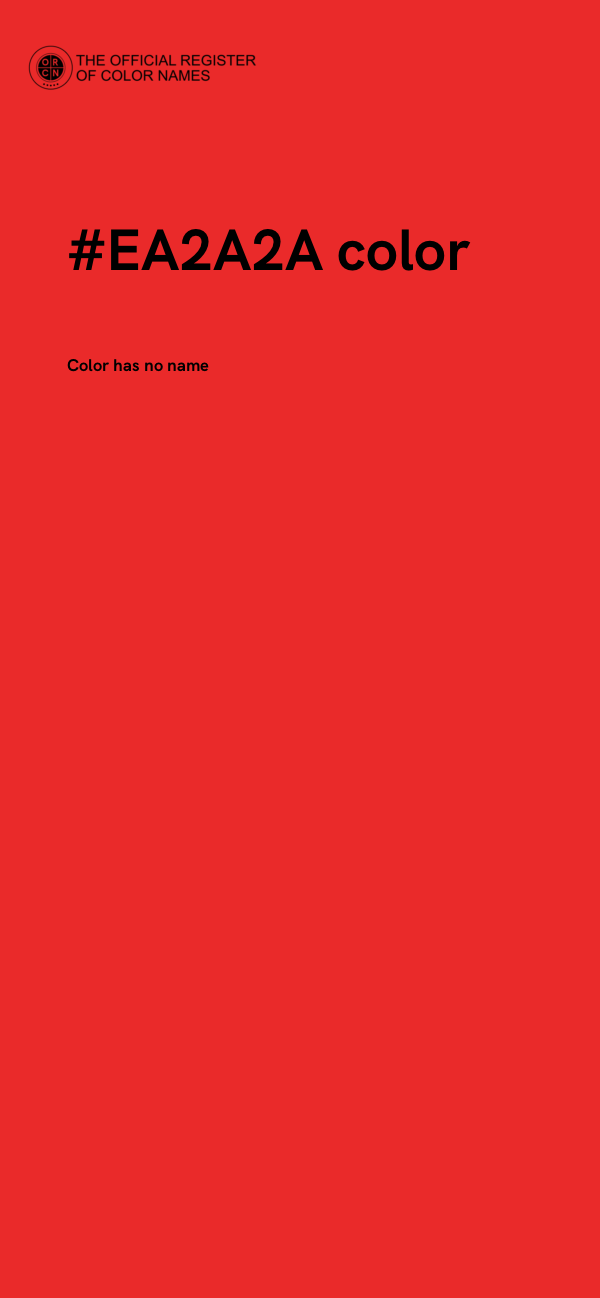 #EA2A2A color image