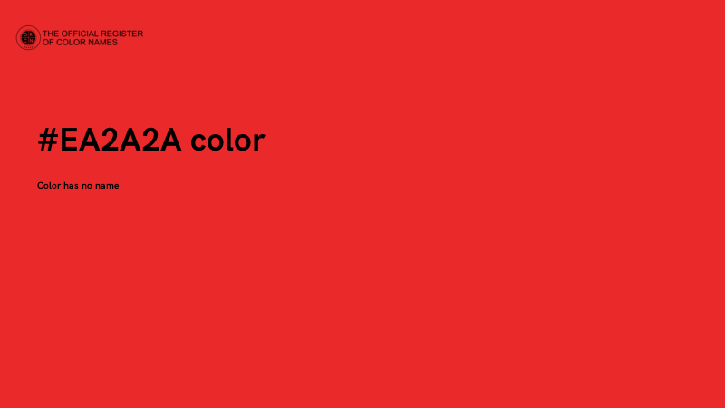#EA2A2A color image
