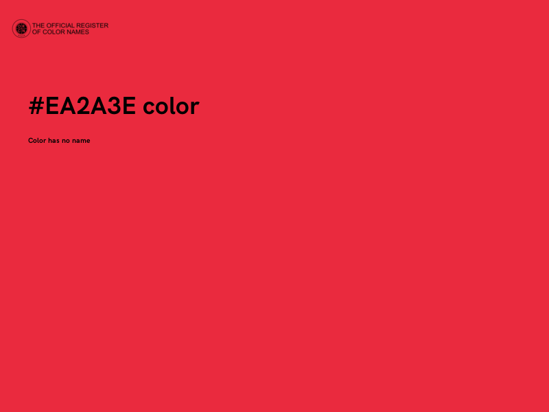 #EA2A3E color image