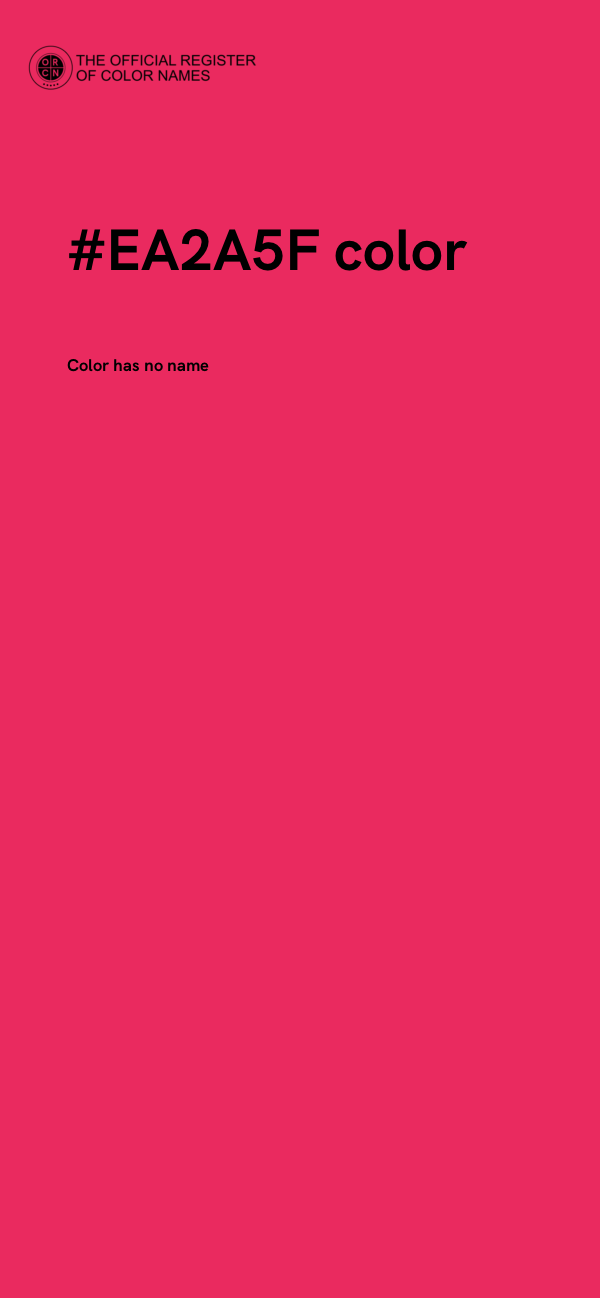 #EA2A5F color image