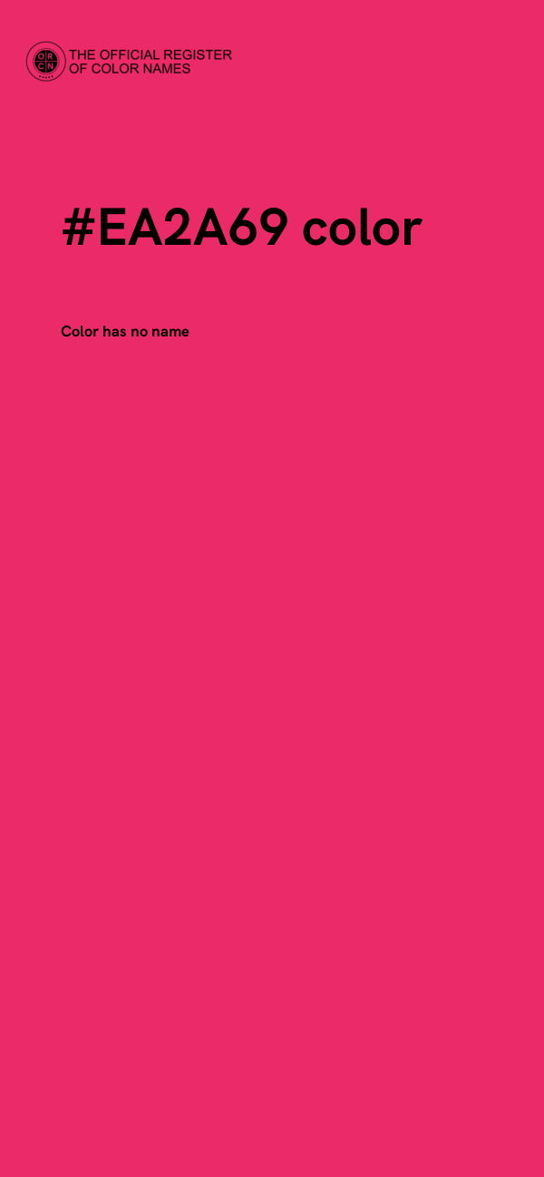 #EA2A69 color image