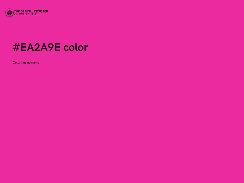 #EA2A9E color image