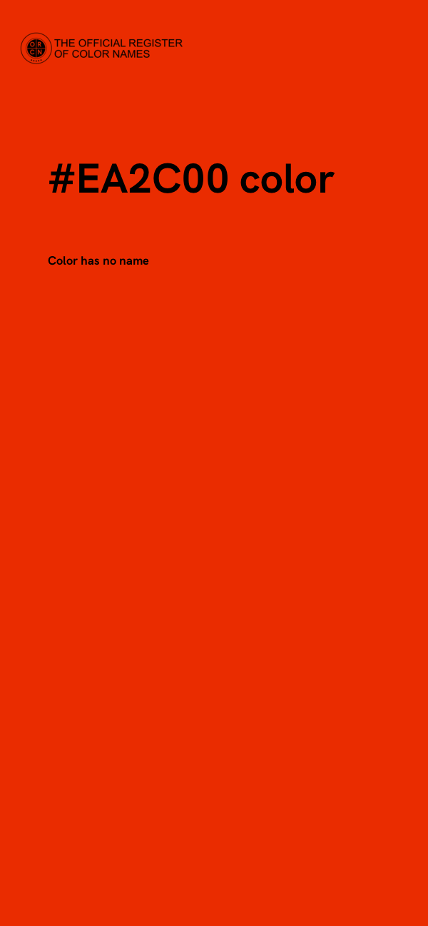 #EA2C00 color image