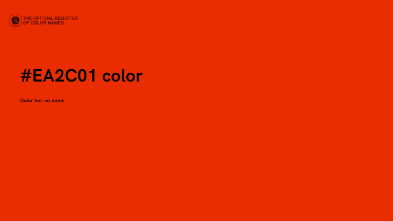#EA2C01 color image