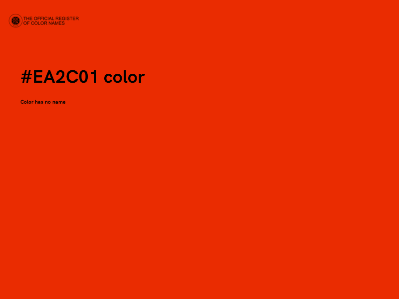 #EA2C01 color image