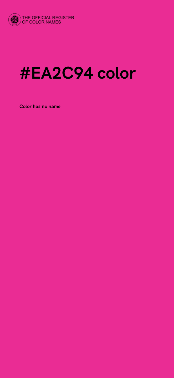 #EA2C94 color image