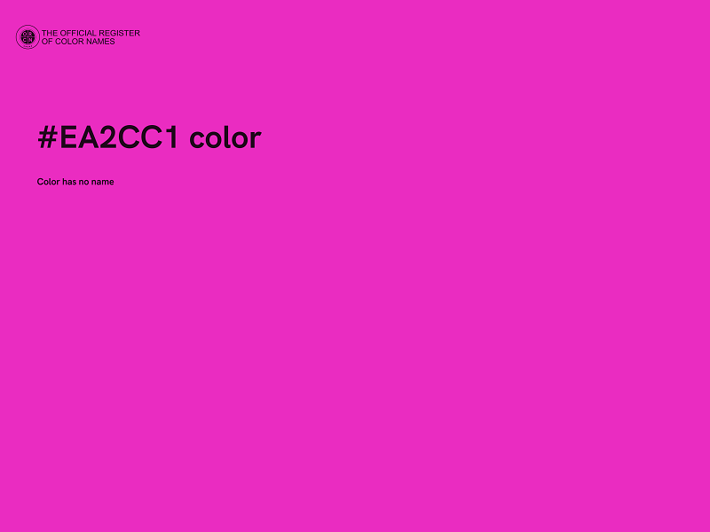 #EA2CC1 color image