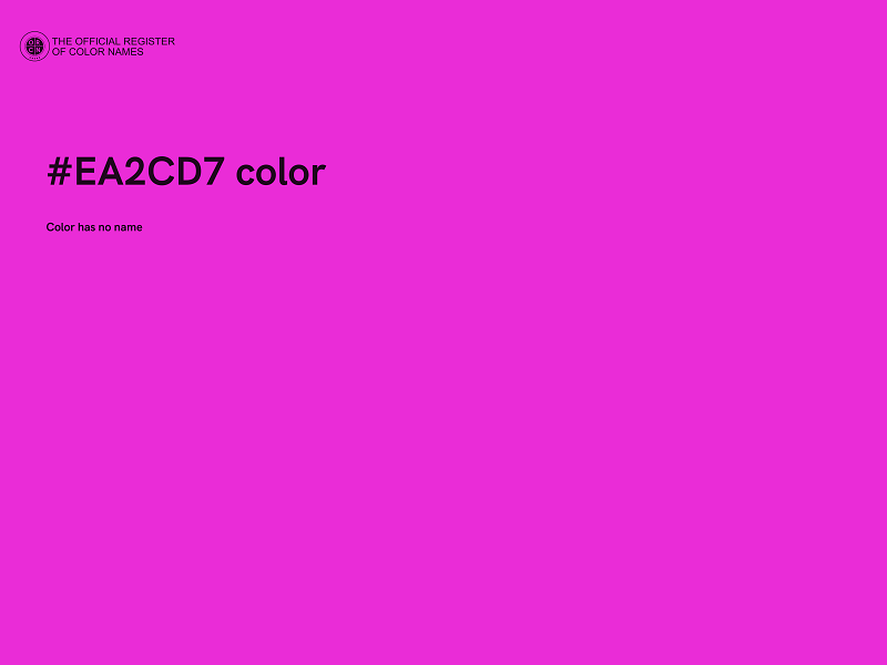 #EA2CD7 color image