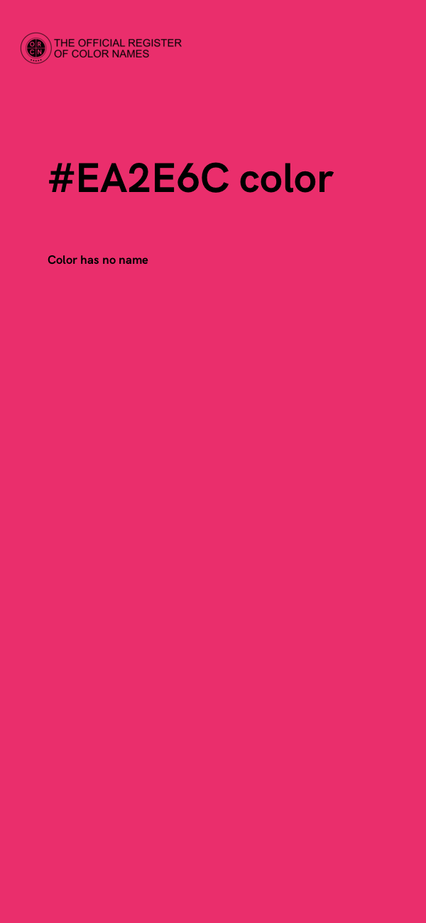 #EA2E6C color image