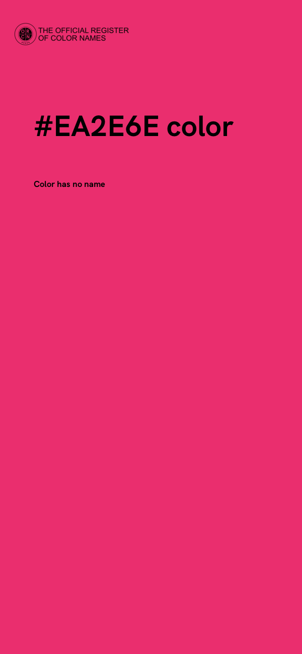 #EA2E6E color image