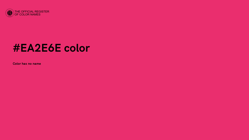 #EA2E6E color image