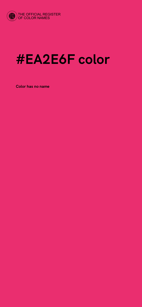 #EA2E6F color image