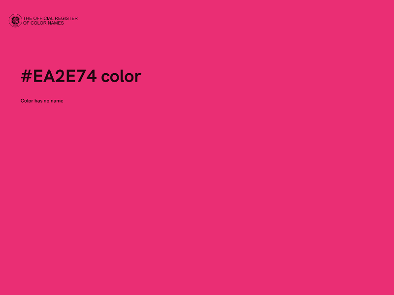 #EA2E74 color image