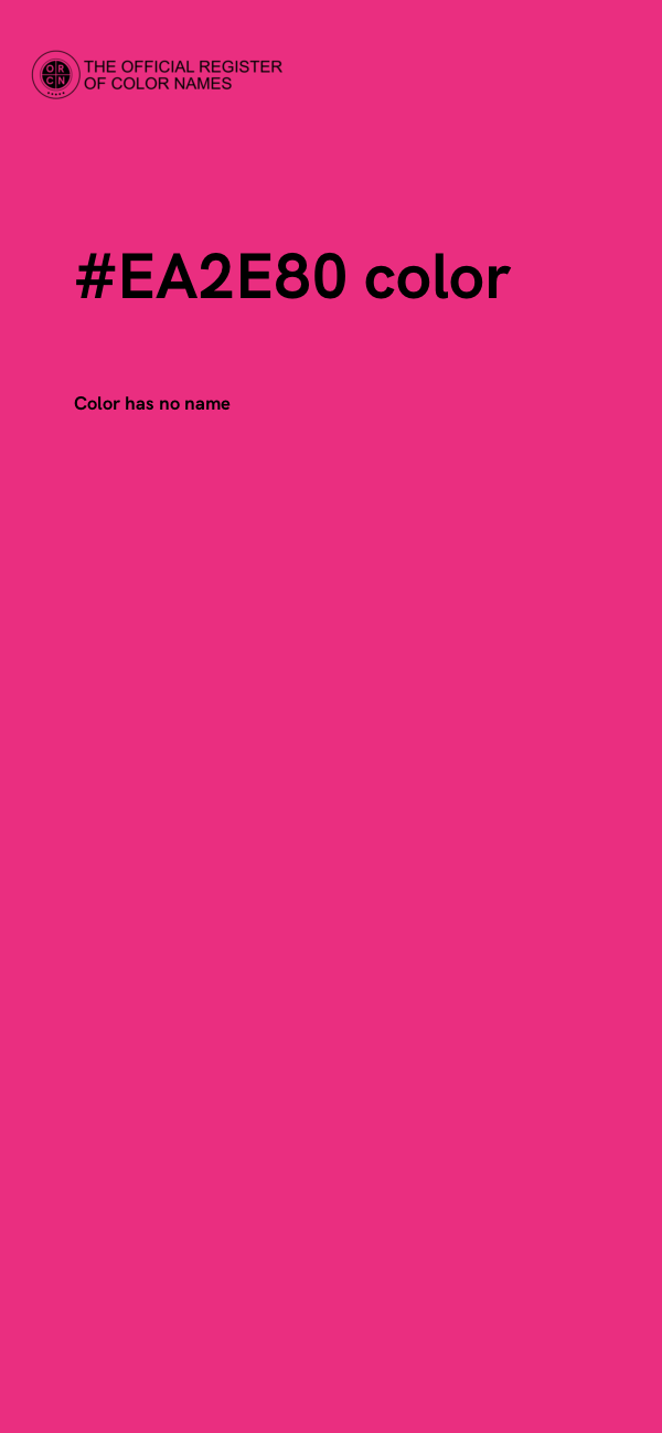 #EA2E80 color image