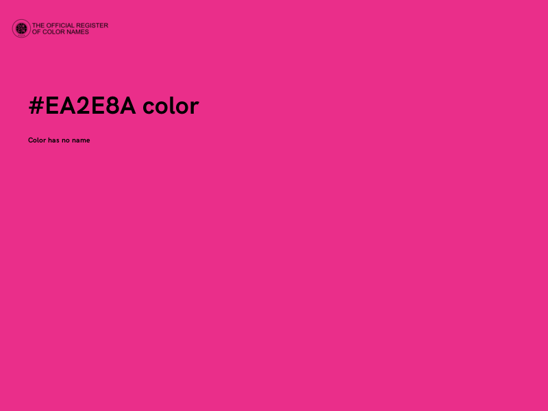 #EA2E8A color image