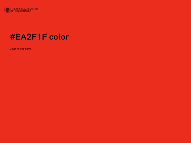 #EA2F1F color image