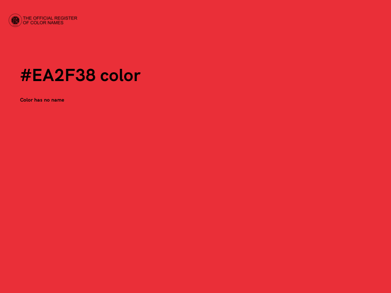 #EA2F38 color image