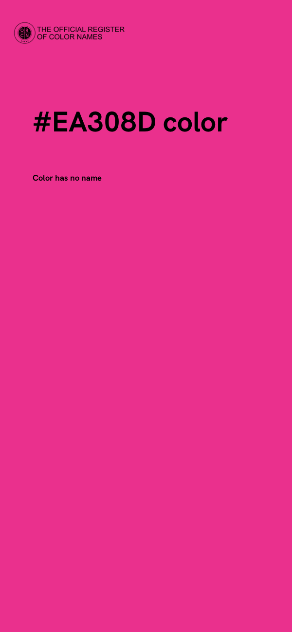 #EA308D color image