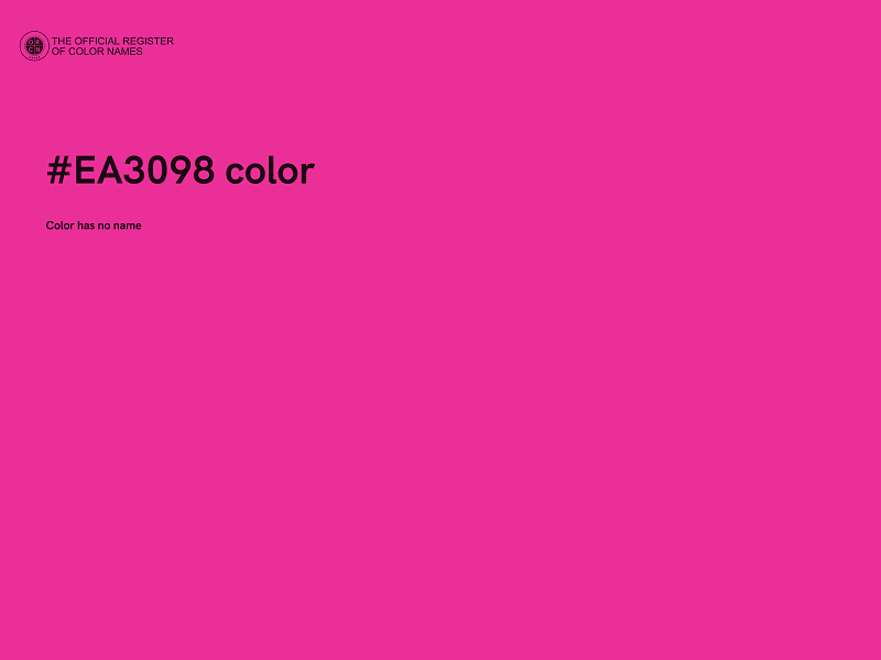 #EA3098 color image