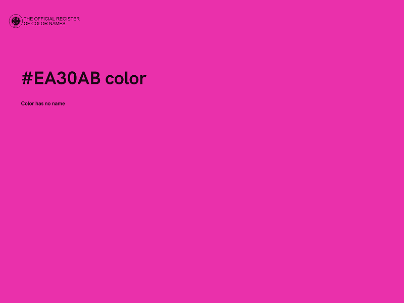 #EA30AB color image