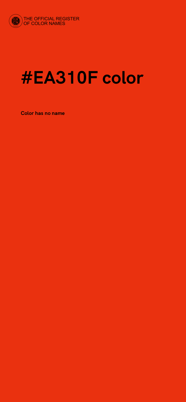 #EA310F color image